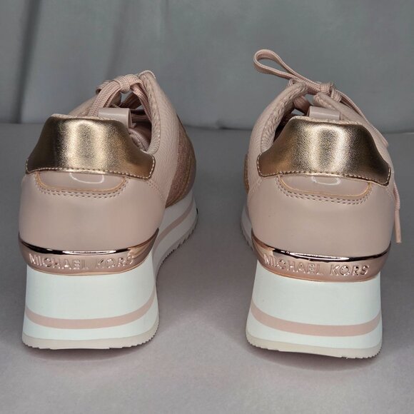 NWT Michael Kors Women's Raina Trainer Running Sneakers - Ballet Pink - Picture 4 of 7